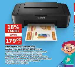 Auchan Urządzenie Wielofunkcyjne Canon Pixma MG 2550/2555/2551/56 oferta