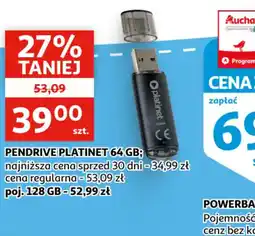 Auchan Pendrive Platinet 64 GB oferta