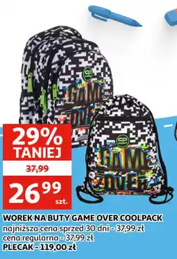 Auchan Worek na buty Game Over Coolpack oferta