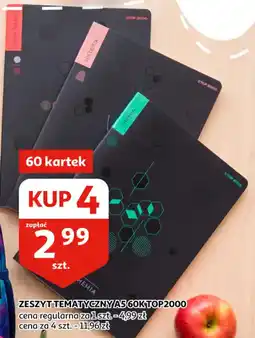 Auchan Zeszyt tematyczny a5 60k top2000 oferta