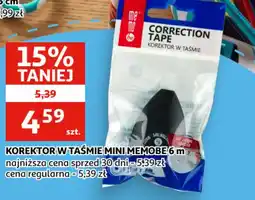 Auchan Korektor w taśmie Mini MemoBe oferta