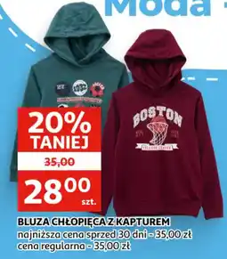 Auchan Bluza chłopięca z kapturem oferta
