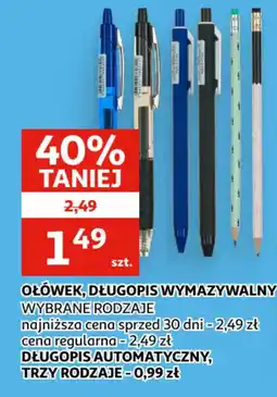 Auchan Ołówek, długopis wymazywalny oferta