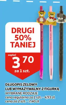 Auchan Długopis żelowy lub wymazywalny z figurką oferta