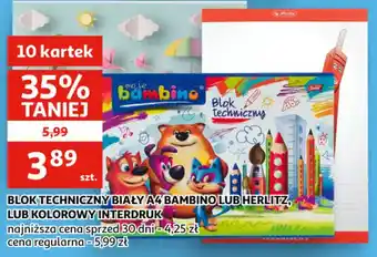 Blok Techniczny Biały A4 Bambino