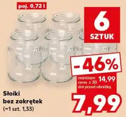 Kaufland Słoiki bez zakrętek oferta