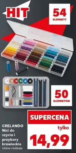 Kaufland CRELANDO Nici do szycia i przybory krawieckie oferta