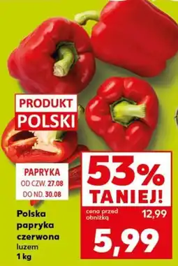 Kaufland Polska papryka czerwona luzem oferta