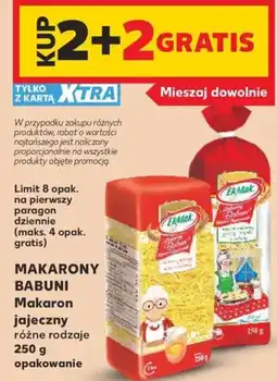 Kaufland Makarony Babuni Makaron jajeczny oferta