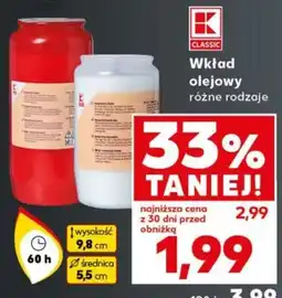 Kaufland Wkład olejowy K CLASSIC oferta
