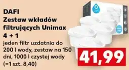 Kaufland Zestaw wkładow filtrujących Unimax oferta