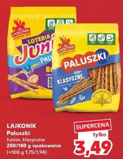 Kaufland Lajkonik Paluszki Junior, klasyczne oferta