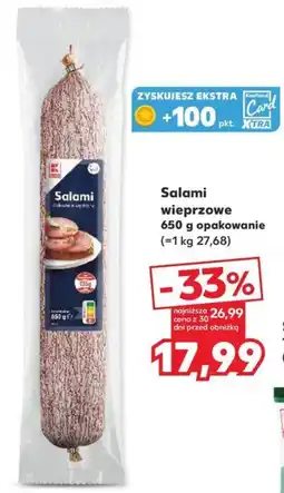 Kaufland Salami wieprzowe oferta