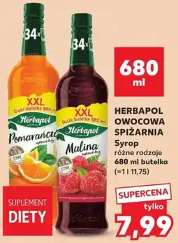 Kaufland HERBAPOL OWOCOWA SPIŻARNIA Syrop oferta