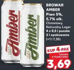 Kaufland Piwo Amber oferta
