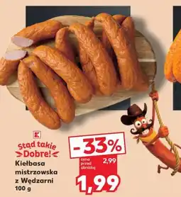 Kaufland Kiełbasa mistrzowska z Wędzarni oferta