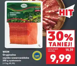 Kaufland WEIN Oryginalna szynka szwarcwaldzka oferta