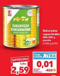 Kaufland Kukurydza supersłodka oferta