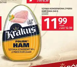Selgros Szynka konserwowa z piersi kurczaka Krakus oferta