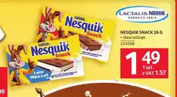 Selgros Kanapka mleczna Nesquik Snack Latte oferta