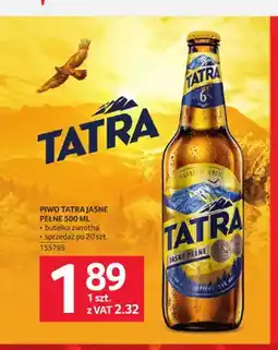 Selgros Piwo Tatra oferta