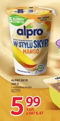 Selgros Skyr roślinny Alpro mango oferta