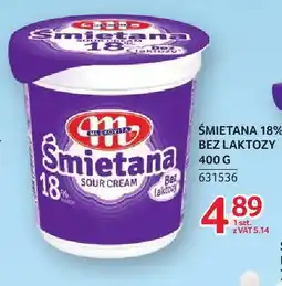 Selgros Śmietana bez laktozy Mlekovita 18% oferta