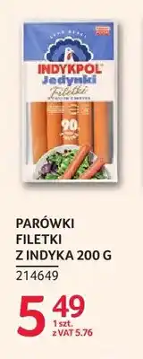 Selgros Parówki Filetki z indyka Indykpol oferta