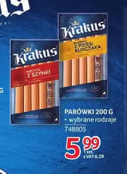 Selgros Parówki z szynki Krakus oferta