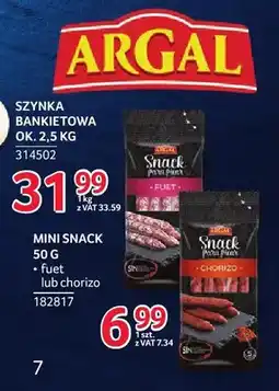 Selgros Mini snack fuet Argal oferta