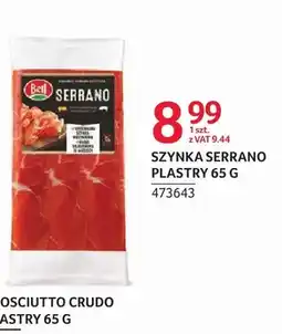 Selgros Szynka Serrano plastry Bell oferta