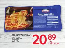 Selgros Ser mozzarella Hochland Professional oferta