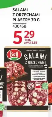 Selgros Salami z orzechami plastry Bell oferta