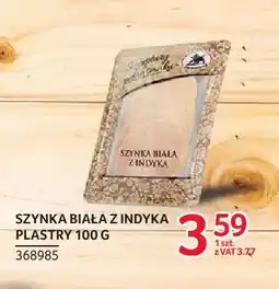 Selgros Szynka biała z indyka plastry ZMB Białystok oferta