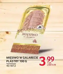 Selgros Mięsiwo w galarecie plastry ZMB Białystok oferta