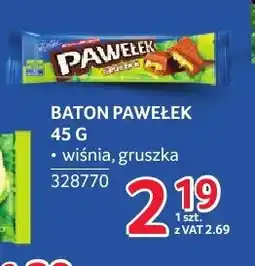 Selgros Baton Pawełek wiśniowy E.Wedel oferta