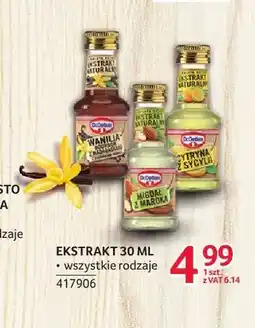 Selgros Ekstrakt naturalny wanilia Bourbon Dr.Oetker oferta