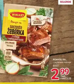 Selgros Fix Winiary Pomysł na… soczyste żeberka z cebulą i natką pietruszki oferta