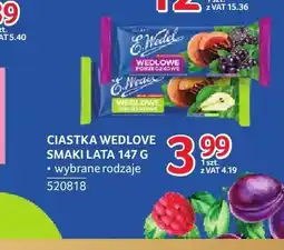 Selgros Ciastka Wedlove porzeczkowe E.Wedel Smaki Lata oferta