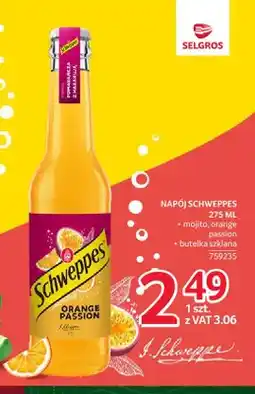 Selgros Napój gazowany Schweppes Orange Passion oferta