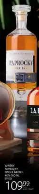 Selgros Whisky Paprocky Single Barrel 40% oferta