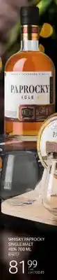 Selgros Whisky Paprocky Single Malt 40% oferta