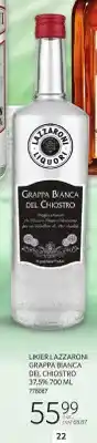 Selgros Likier Lazzaroni Grappa Bianca del Chiostro 37,5% oferta