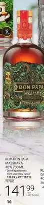 Selgros Rum Don Papa Masskara 40% oferta