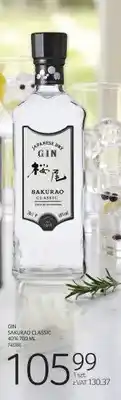 Selgros Gin Sakurao Classic 40% oferta