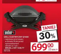 Selgros Grill elektryczny Weber Q1400 oferta