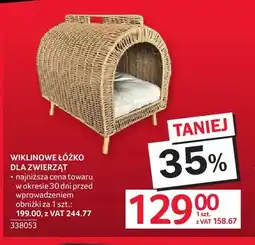 Selgros Wiklinowe łóżko dla zwierząt oferta