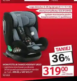 Selgros Fotelik samochodowy MoMi Urso oferta