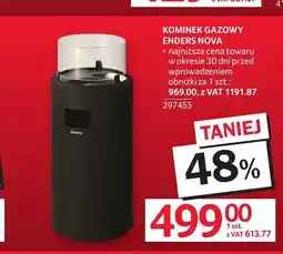 Selgros Kominek gazowy Enders Nova oferta