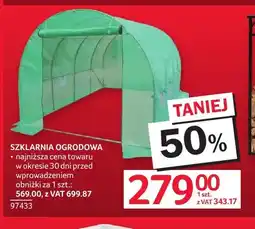 Selgros Szklarnia ogrodowa oferta
